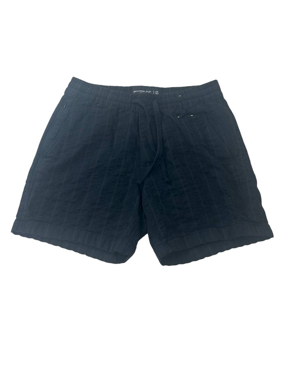 Abercrombie & Fitch Navy Quilted Drawstring Shorts Mens Size XS